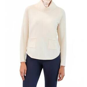 NEW FDJ cowl neck sweater in creme